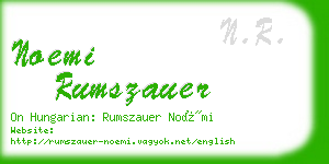 noemi rumszauer business card